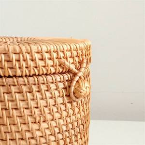 Hot Trend Wicker Round Rattan <b>Tissue</b> Box Handmade Homeware Products Vietnam Wicker Paper <b>Holder</b> Using for <b>Kitchen</b> - Product Image 4