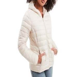 Chaqueta de Plumón Ligera con Capucha para Mujer, Estilo Moderno, Corte Ajustado, Resistente al Agua, Abrigo Acolchado Cálido para Invierno, Chaqueta de Moda para Mujer - Product Image 2