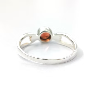 Minimalist <b>Garnet</b> Gemstone <b>Ring</b> Dainty Fine Jewelry for Everyday Wear With Smooth & Comfort fit - Product Image 4