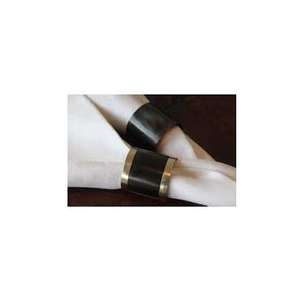 Anillo para Servilletas de Cuerno de Búfalo Ecológico y Elegante de Estilo Vintage de 4.5 cm, Decoración de Mesa de Cuerno Natural para Bodas - Product Image 1