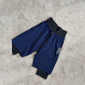 Custom Nonwoven Eco-Friendly Polyester Men's Running Athletic Shorts Wholesale Solid Double <b>Layer</b> Quick Dry Breathable - Product Image 6