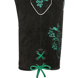 กางเกงหนังบาวาเรียนสั่งตัดสำหรับผู้ชาย ทรง Trachten Lederhosen เอวกลาง สีพื้น แท้ๆ สำหรับเทศกาลอ็อกโทเบอร์เฟสต์ - Product Image 5
