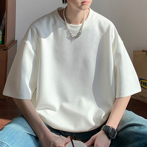 Camiseta de Verano para Hombre, Cuello Redondo, con Bolsillo, Manga Corta, 180 Gramos, Casual, Lisa, de Secado Rápido, Transpirable, Corte Regular, Venta al Por Mayor Personalizada - Product Image 3