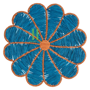 Cheap Wicker Seagrass Bohemian Eco-Friendly <b>Plate</b> Charger Placemats 35cm Diameter Rustic Handwoven Skilled Artisans Vietnam - Product Image 5