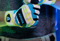 Gants de frappeur de baseball personnalisables en gros, 100 % cuir véritable, doigts entiers, confortables, durables, adhérence professionnelle, antidérapants, fermeture auto-agrippante