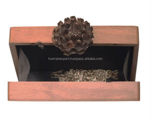 Bolsos de mano de madera personalizados al por mayor, bolsos de fiesta vintage a la moda para bodas, bolsos de mano de novia con patrón de monedero - Product Image 5