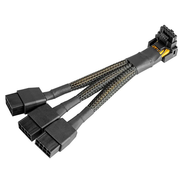 12VHPWR 16-Pin (12+4Pin) to 2x/3x/4x PCIE 8-Pin GPU Adapter, 16 AWG, Straight