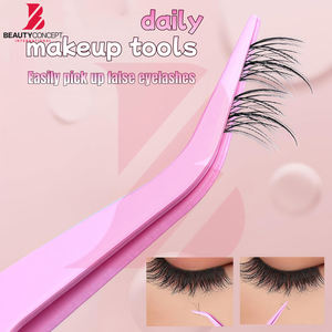 Meilleur produit : Pinces à cils roses fraise mignonnes en acier inoxydable, haute précision, pour extensions de cils volume - Product Image 5