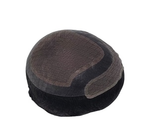 Taz Hair <b>Mens</b> Toupee 100% Human Hair <b>Wig</b> Raw Density 60%-150% Remy Indian Hair Pcs Waterproof Soft Deep Wave - Product Image 4