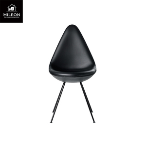 Chaise de salle à manger, restaurant, hôtel, design moderne, revêtement en cuir et tissu, métal, coussin confortable personnalisé, chaise de salle à manger Beetle - Product Image 6