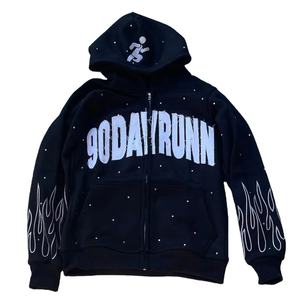 Sweat-shirt classique pour homme personnalisable OEM, 100% haute qualité, 350 à 400 g/m², polaire (mélange coton-polyester), doublure numérique - Product Image 5