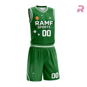 Ensemble de shorts de basket-ball réversibles imprimés sur mesure pour adultes, respirants, grande taille, vêtements de sport par sublimation, 100% polyester - Product Image 1