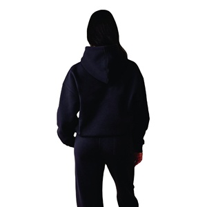 Conjunto Deportivo de Invierno para Hombre con Capucha, Poliéster/Algodón, Forro Polar Antibacterial, Cintura Elástica, Ligero y Flexible, Ideal para el Gimnasio - Product Image 2