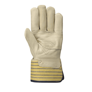 Custom Cow Grain Leather Rigger Work <b>Gloves</b> Safety Industrial Construction Driver <b>Gloves</b> Heavy Duty Protective Wear - Product Image 2