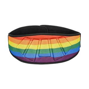 Haute qualité unisexe 6 \ "large incurvé néoprène Gym Fitness ceinture personnalisé arc-en-ciel couleur respirant entraînement bas du dos soutien - Product Image 4