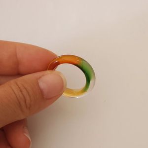 Elegant Handmade Resin Finger Ring Modern Stylish Accessory - Product Image 4