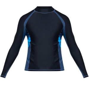 Men's MMA Rash Guard Fitness Training Wear Breathable Eco-Friendly Quick Dry Lightweight Custom Size Solid Color - Product Image 2