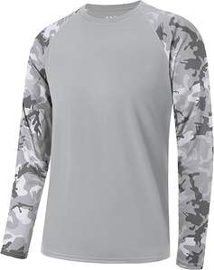 Chemises de pêche à manches longues tendance pour hommes, protection solaire UPF 50+, camouflage, anti-UV, pour la natation, la chasse et les activités de plein air - Product Image 1