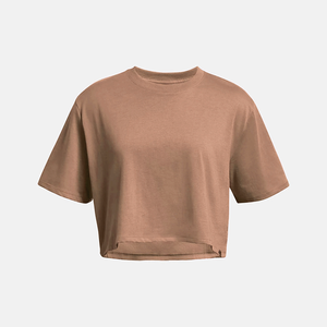 เสื้อครอปท็อปแฟชั่นผู้หญิง ระบายอากาศได้ดี สไตล์ลำลอง เสื้อยืดสตรีทแวร์ รับผลิตแบบ OEM ODM สำหรับแบรนด์ส่วนตัว ผู้ส่งออกเสื้อผ้าแฟชั่น OEM ODM - Product Image 4