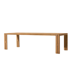 Mesa de Comedor de Teca Premium para Exteriores, Moderna, Rectangular, Grande, Resistente a la Intemperie, para Proyectos de Hostelería - Product Image 3