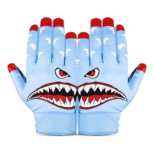 Calup industries High Quality 2-Tone Silicon <b>Elite</b> American Football Receiver Gloves Premium Anti Slip Grip For Professional Spo - Product Image 2