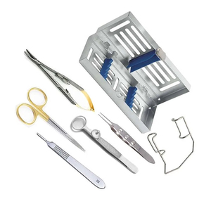 Kit de Instrumentos Quirúrgicos Oftálmicos Veterinarios de Acero Inoxidable, Herramientas Reutilizables para Cirugía Ocular con Estuche - Product Image 6