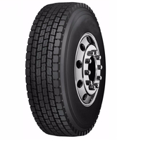 Pneus de camion radiaux neufs 295/75R22.5 16PR DRIVE PATTERN, noirs, solides, pour usage commercial, avec garantie de 120 000 km