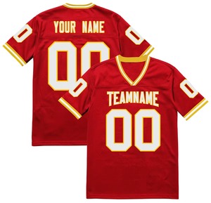 Camiseta de Fútbol Americano Personalizada al por Mayor, Nuevo Diseño con Patrón Personalizado, Manga Corta, Material de Malla, Unisex - Product Image 6