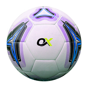 Balón de Fútbol Oxva Industries para Partidos, de Cuero PU sin Costuras, Tamaño Oficial 5, para Uso en Césped, Interior y Exterior, Entrenamiento en Grupo - Product Image 1