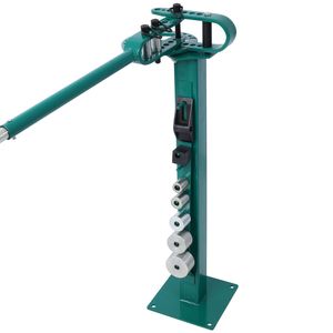 Piegatubi Compatto a 7 Matrici con Base a Piedistallo, Versatile, per Tubi Metallici, con Manico Telescopico Verniciato a Polvere, per Piegatura Massima di Tubi - Product Image 5