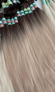 Best Quality 100% Raw Virgin Human Bulk Hair Soft Silky Smooth <b>Tangle</b>-Free Ombre Color with Natural Shine Factory Direct Price - Product Image 2