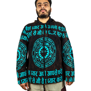 Chaqueta con Estampado Textual 100% Algodón - Product Image 3