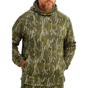 Sweat à capuche imprimé motif feuilles d'arbre, doublure polaire tactique en coton, style streetwear, camouflage Bottomland - Product Image 3
