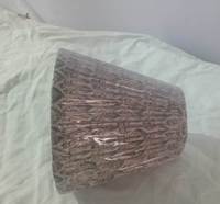 Abat-jour en tissu de lin moderne en forme de cône, plissé, motif Ikat, pour table d'intérieur, fait main, dimmable, E27, très demandé