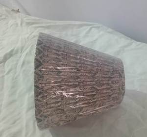 High Demand <b>Modern</b> Cone Shape Linen Fabric <b>Lamp</b> <b>Shade</b> Pleated Gathered Ikat Pattern Indoor Table Use Handmade Dimmable E27 - Product Image 6