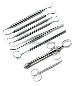 Meilleures ventes Ensemble d'examen dentaire manuel en acier inoxydable OEM 8 pièces Outils d'hygiène buccale réutilisables à usage professionnel polyvalent - Product Image 5