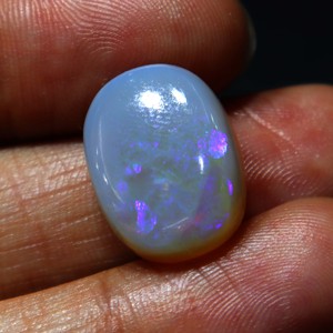 Opale naturelle australienne de 13 carats, opale de Coober Pedy, pierre précieuse en vrac, opale à feu bleu, faite à la main pour la fabrication de bijoux - Product Image 2