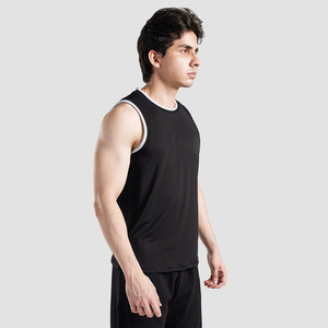 Débardeur tricoté décontracté pour homme, haute qualité à bas prix, respirant et séchage rapide, 100 % polyester, idéal pour l'été - Product Image 2