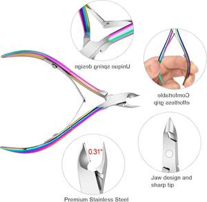 Cortauñas de Acero Inoxidable Kaneka Mti-Color, Herramienta de Manicura de Alta Venta, para Cutículas, Uñas de Pies y Manos, Eliminación de Piel Muerta, Grado Quirúrgico - Product Image 5