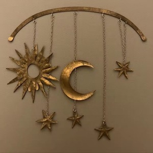 Décoration Murale Métallique de Noël de Qualité Supérieure : Étoile, Ange, Soleil, Lune – Sculpture Artistique pour Chambre d'Enfant - Product Image 6