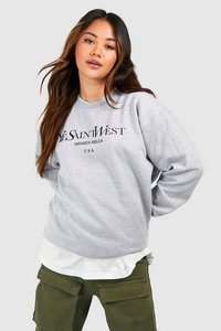 Sudadera con Capucha Extra Grande para Mujer, Estilo Urbano, Ecológica, 100% Algodón, con Hombros Caídos, Manga Larga, Informal - Product Image 2