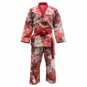 Uniforme de Taekwondo para Entrenamiento de Boxeo, Traje de Artes Marciales Elástico 100% Poliéster, Camisetas Personalizadas para Fanáticos Unisex - Product Image 2