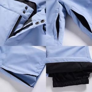 Pantalons de ski personnalisés pour femmes et hommes, super amples, pour snowboard, hiver, sport de neige, isolation, imperméables, coupe-vent - Product Image 6