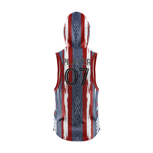 Camisetas de Fútbol Americano 7v7 con Bandera Estadounidense, Personalizadas, 100% Poliéster, Secado Rápido, Sin Mangas, Talla Grande, Camisetas Impresas Personalizadas - Product Image 2