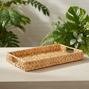 Eco-friendly Natural Water Hyacinth <b>Basket</b> Handmade Woven Storage Organizer for Living Room Decoration Storage for Hotel - Product Image 2