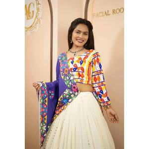 Designer Party Wear Lehenga Choli with Dupatta Polyester <b>Material</b> - Product Image 1