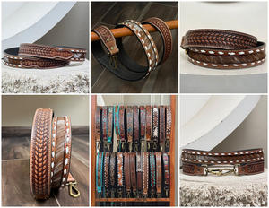 สายกีตาร์อะคูสติกสไตล์โบฮีเมียนใหม่2025อุปกรณ์มือหนังวัวแท้สไตล์ตะวันตกเปลี่ยนสายกระเป๋า - Product Image 2