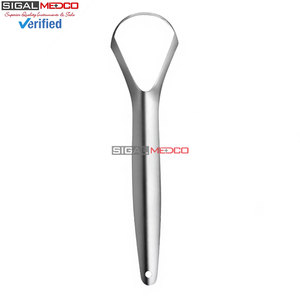 Raspador de Lengua Metálico, Limpiador de Lengua de 6 Pulgadas, Instrumento de Cuidado Bucal y Dental, Acero Inoxidable de Grado Alemán, Reutilizable, Profesional - Product Image 4