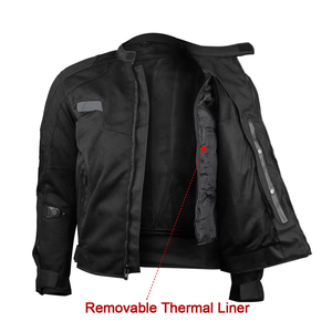 Veste en cuir Cordura pour moto, design optimal, respirante, pour la course hivernale, manches longues, service OEM personnalisé pour hommes - Product Image 5