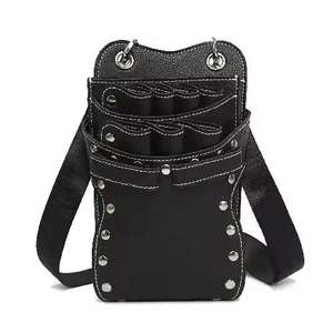 Étui de luxe vintage en cuir véritable pour ciseaux de barbier avec protection anti-odeur, design décontracté et confortable LBSH-0028 - Product Image 2